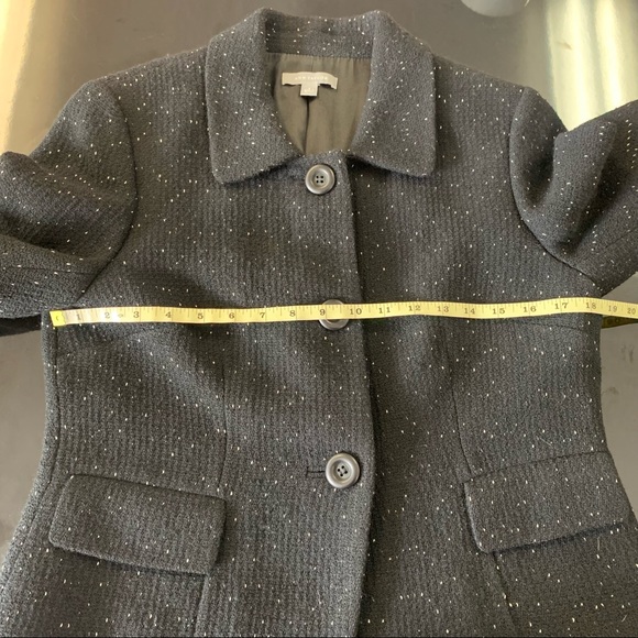 Ann Taylor black/cream speckled Blazer - Picture 8 of 13